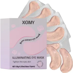 24pcs Rose Collagen Eye Mask Set, Intense Moisturizing & Firming, Brightening Under-Eye Area, Enhances Skin Barrier, Reduces Dark Circles, Eye Bag Mask