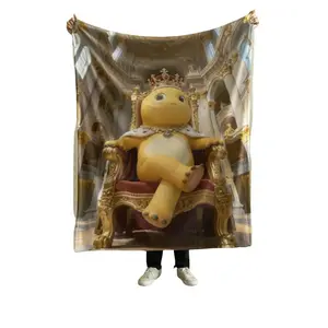 Little Carp Dragon Palace Theme Cute Flannel Throw Blanket
