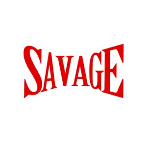 Savage Red Kiss-Cut Stickers, Bold Vinyl Decals, Unique Laptop Sticker, Trendy Water Bottle Decal, Cool Phone Case Decoration, Edgy Planner