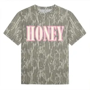 Mossy Oak Camo Honey Original Bottomland Tee For Men And Women, Camo Pattern Men's T-Shirt, Soft Breathable Cotton, Hunting Outdoor Shirt, Streetwear Outfit, Gift For Him Her