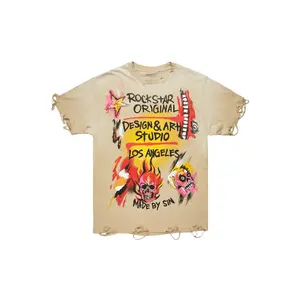 Soweto Beige Oversized Graphic T-Shirt