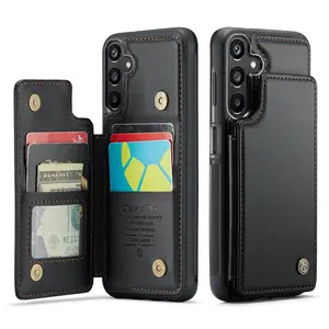 for Samsung Galaxy A56/A55/A54/A53/A52/A51/A50 A36/A25/A15/A14/A13 5G Case with Card Holder, Wallet Case for Women Men with RFID Blocking, Kickstand Magnetic Clasp Shockproof Phone Case for Galaxy A35/A34