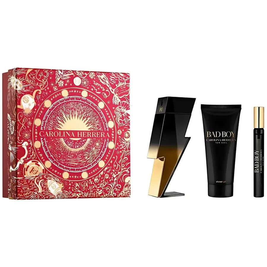 Bad Boy Cobalt by Carolina Herrera Gift Set 3 Pcs for Men