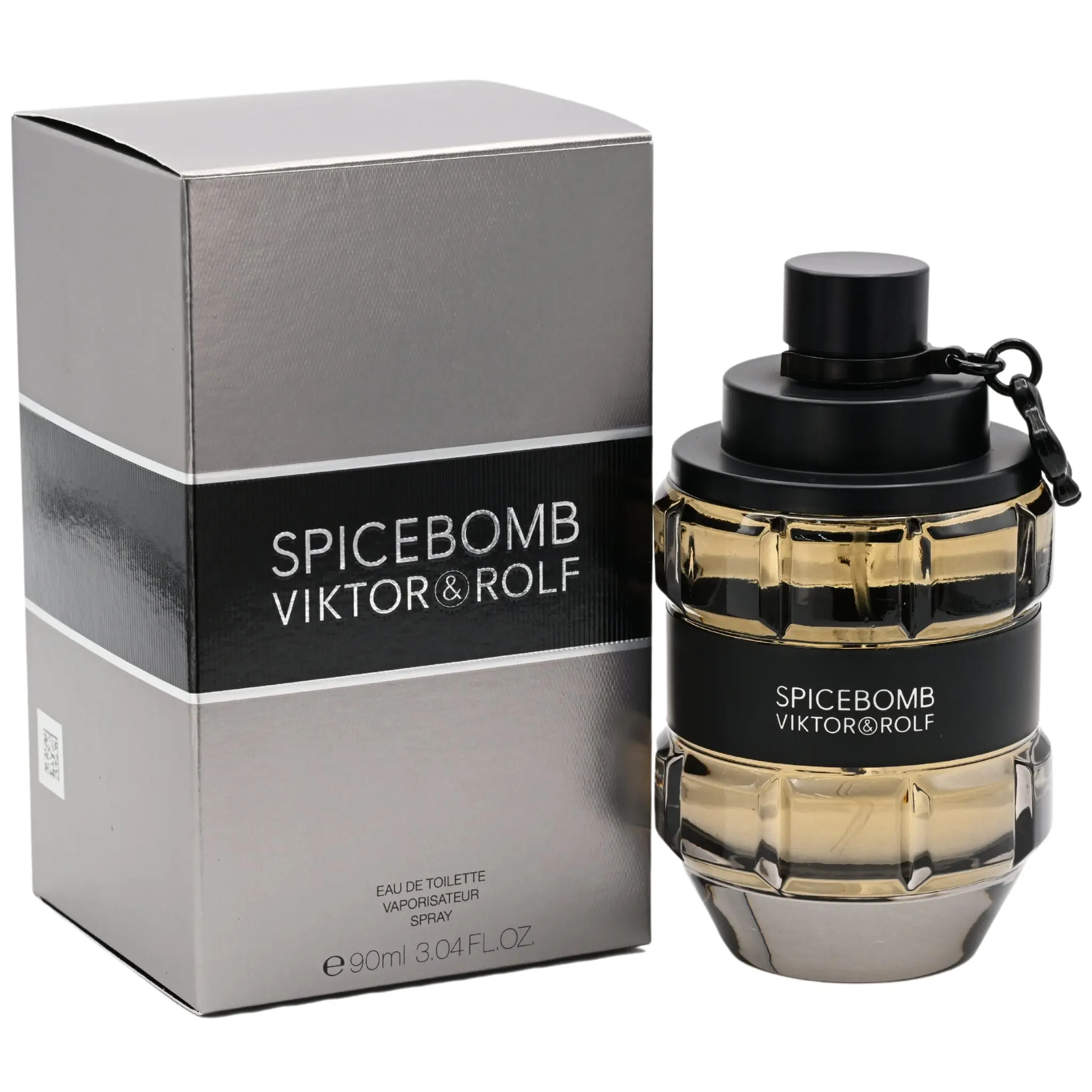 Viktor & Rolf Spicebomb Eau de Toilette, Bold Cool Spice Fragrance with Grapefruit, Men's Cologne EDT Spray, 3.0 oz, Bold Confident Scent