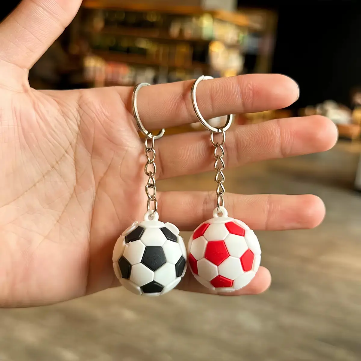 One keychain will be randomly selected and given away.