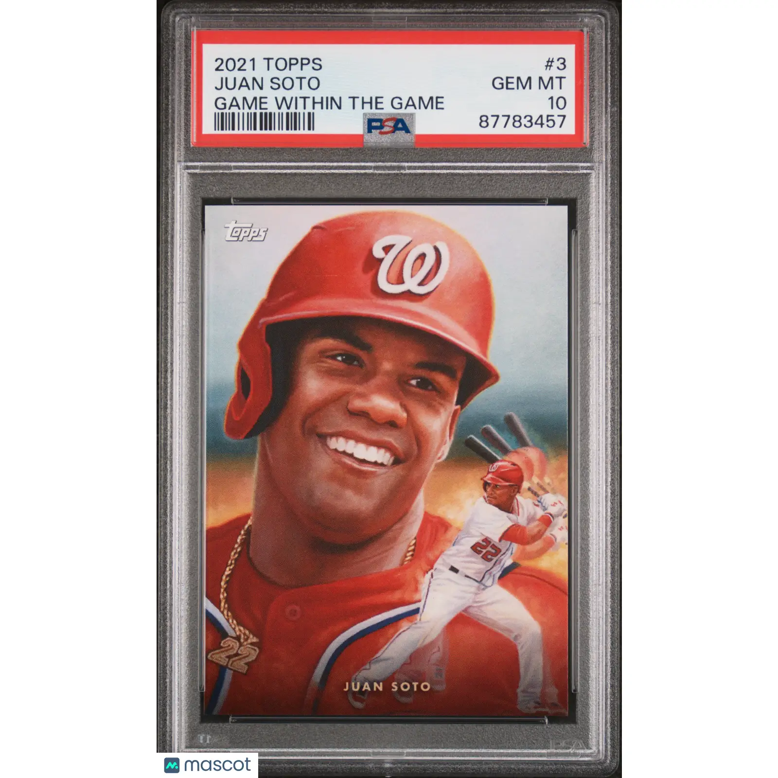 Juan Soto PSA 2021 Topps Game Within The Game Baseball #3 10 87783457