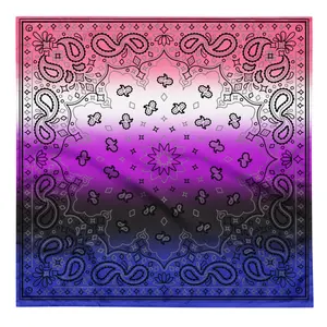 Genderfluid Pride Paisley Bandana Hanky Code