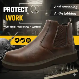 WKK Splash-proof, Smash-proof, Puncture-proof And Breathable Safety Shoes unisex chef work shoe waterproof shoe anti-slip durable outdoor comfortable waterproof