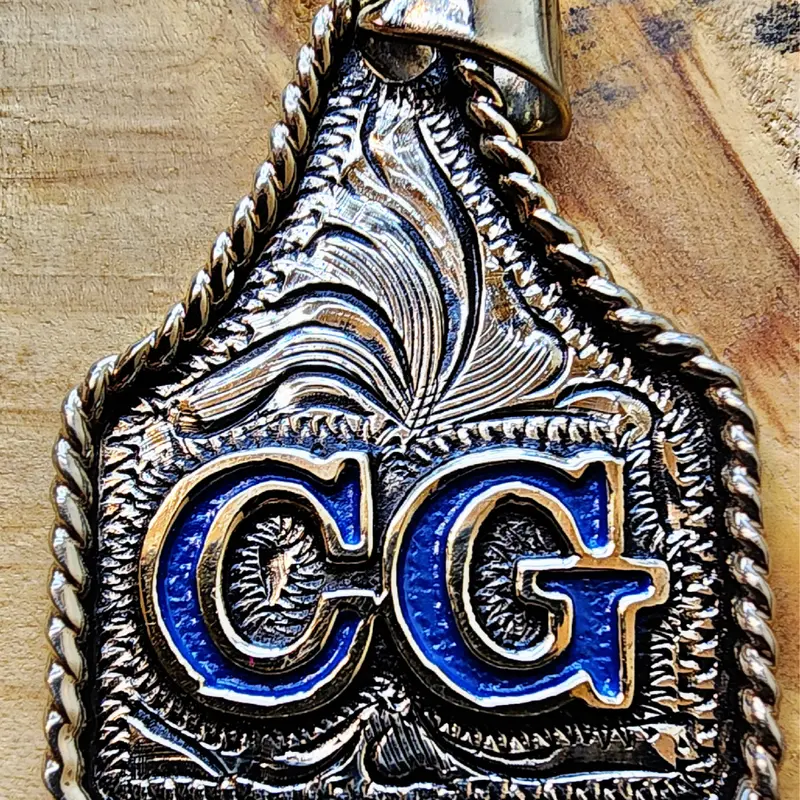 Cow Tag Necklace Handmade (Ships in 4 to 6 weeks) Antique Finish