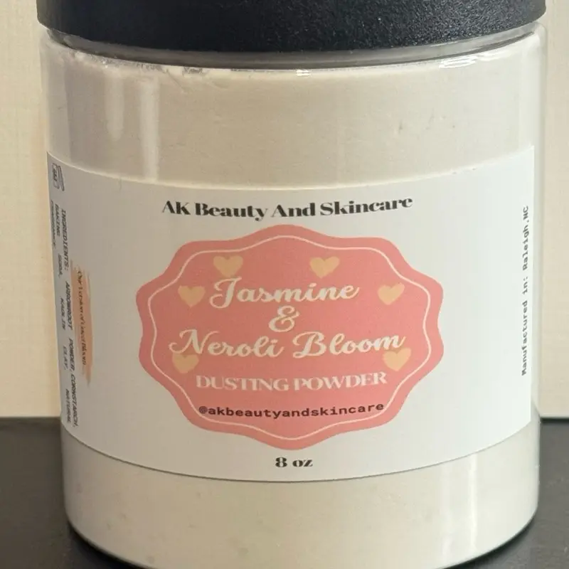 Jasmine and Neroli Bloom Dusting Powder, Talc Free, Deodorizer; Inspired by G. Bloom