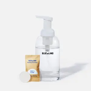 Blueland Hand Soap Tablets, Mineral & Plant-Based, Plastic-Free Soap Refill Tablets + Refillable Glass Bottle, Scented & Unscented