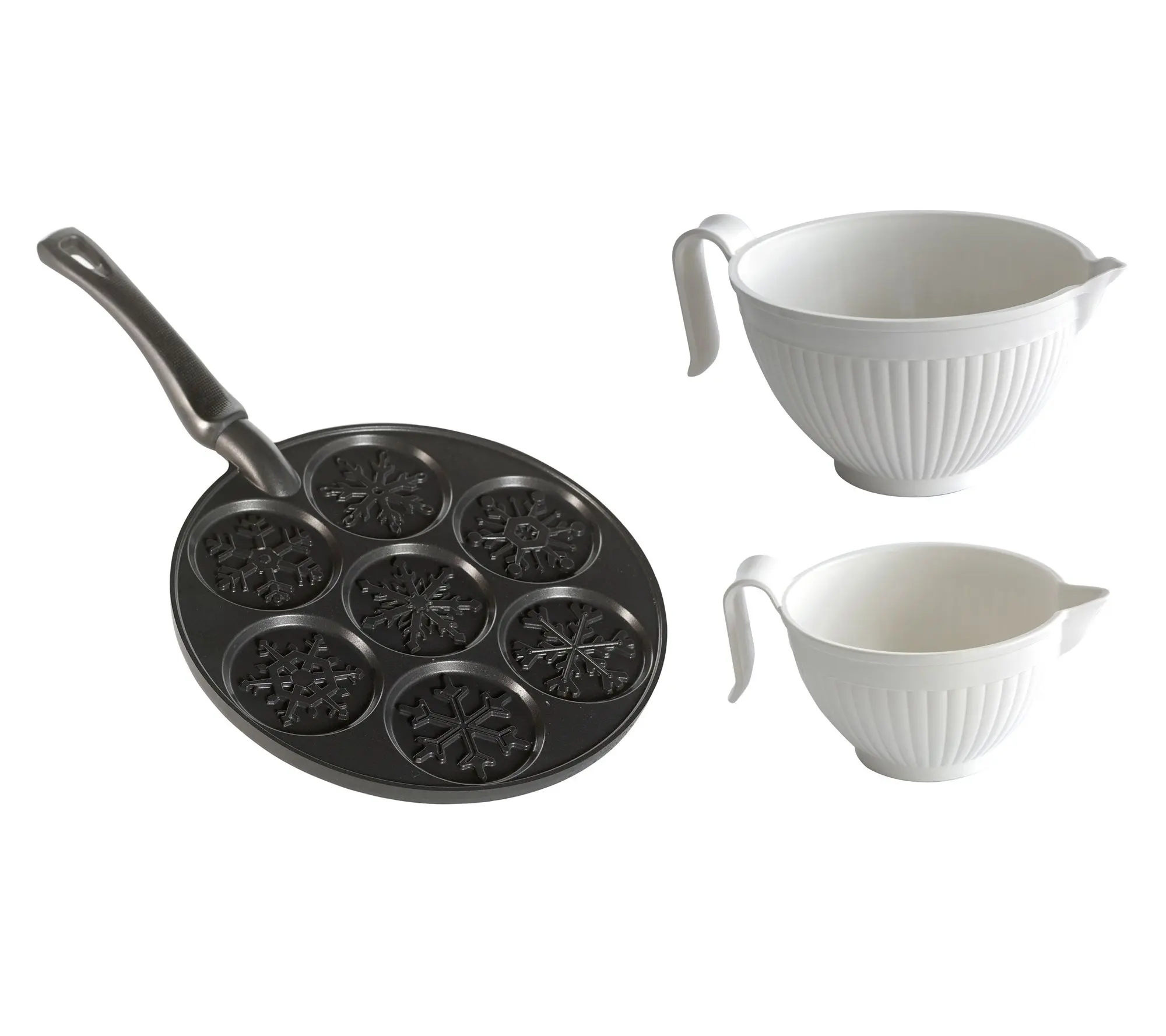 Nordic Ware Snowflake Pancake Pan & Bowls Set