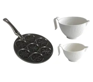 Nordic Ware Snowflake Pancake Pan & Bowls Set