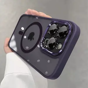 High transparency back phone case Wireless Charge Case For iPhone 16 15 14 13 11 12 11 Pro Max Plus Magnetic For Magsafe High Quality Cover