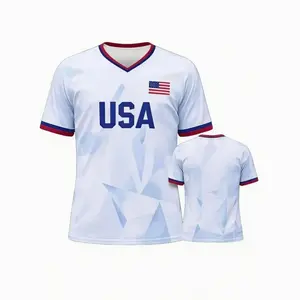 USA Soccer Jersey, Unisex All Over Print Football Shirt, Youth Adult Sportswear Top, Jersey Shirts O
