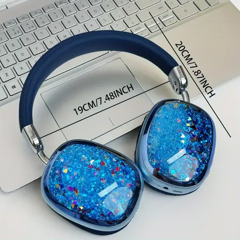 Summerw Wireless Bluetooth Over-Ear Headphones with Microphone - Folding for Travel, Padded Ear Cups, Sweatproof, Card-Compatible, Cable Management, Type-C, Radio, Handsfree Calls, Batteries, Works with Mobile/Computers/Tablets, Halloween gift Electronic