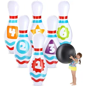 Giant Inflatable Bowling Set for Kids and Adults, Christmas Birthday Party Games, Kids Education Motor Skills Toys