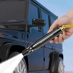 High-Pressure Car Wash Gun with Booster Nozzle and Hose, Essential Tool for Gardening and Car Cleaning, Perfect for Summer Use