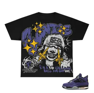 Changed The Thought , lakers 4s Graphic T-Shirt , Shirt To Match sneaker Streetwear Graphic Shirt Men Women
