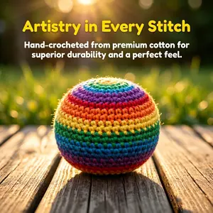 2026 Crochet Hacky Sack Footbag - Hand-Made Knitted Juggling Ball for Adults & Beginners, Multicolored Geometric Pattern TikTok Trendy Footbag Kick Skill Hacky Sack Tricks Outdoor Fun Sports Training Set of Assorted PCS