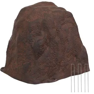 360 stand 22 in. Brown Polyresin Faux Rock Garden Stone (Model 666826)