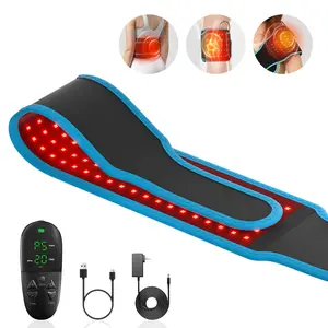 Red Light Therapy for Body, Infrared Light Therapy for Shoulder Waist Muscle Pain Relief, Upgraded 3 in 1 Led Beads, 660nm Red Light & 850nm NearIn frared Light Therapy Belt Wrap Timer Remote Control