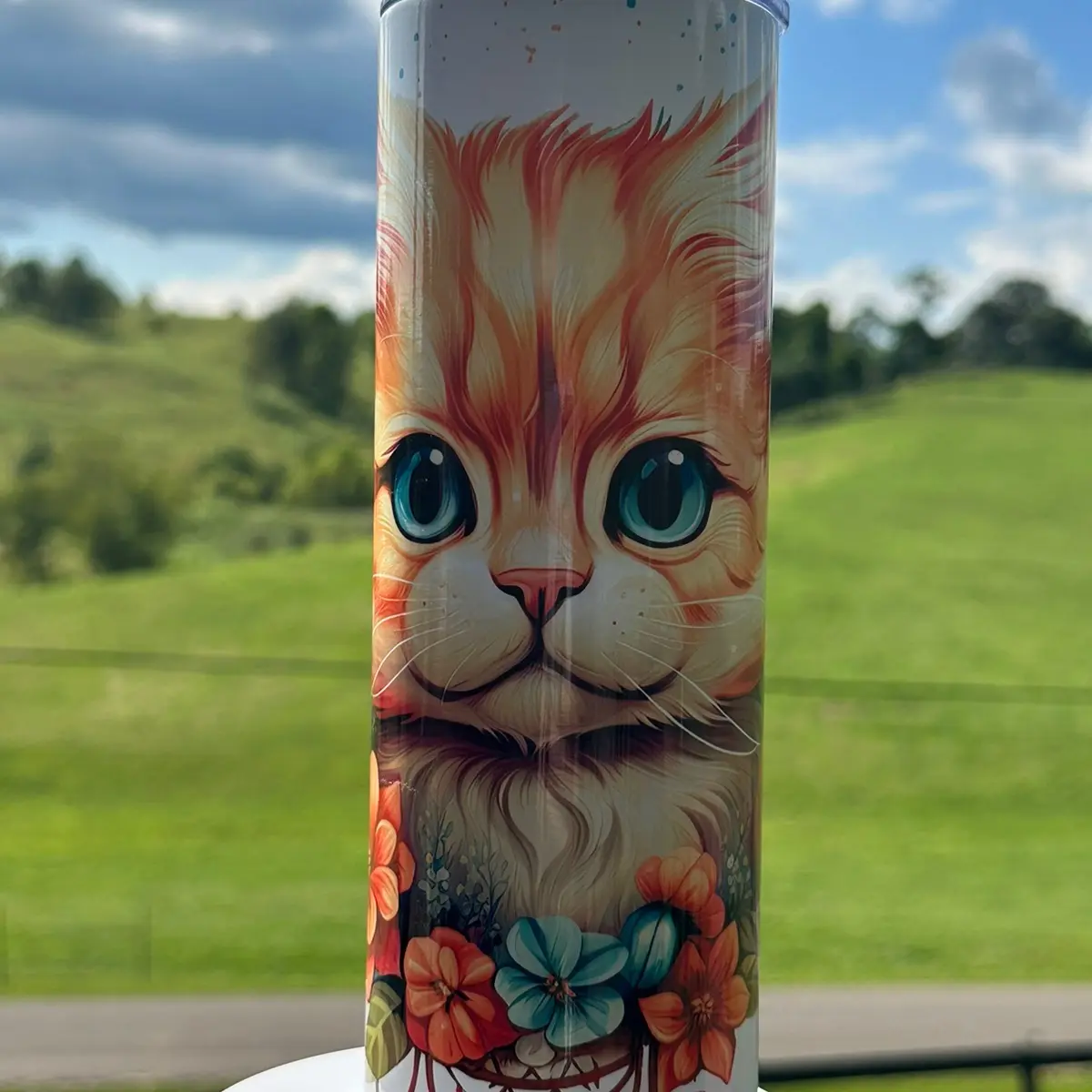 20 ounce Cute Kitty Tumbler