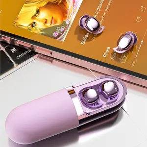Multifunctional vibrating headphones, compact and exquisite, supporting facial/eyeball massage to relieve fatigue. The headphones are small in size, with clear sound quality. Available in 2 colors. Comprising music/massage/sleep aid functions in one devic