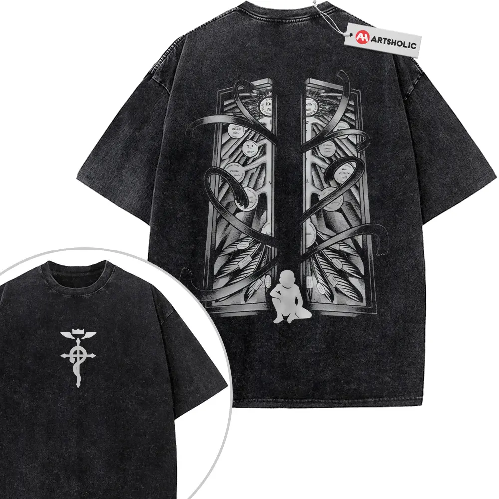 Fullmetal Alchemist Shirt, Anime Shirt, Vintage T-Shirt 2-Sideda