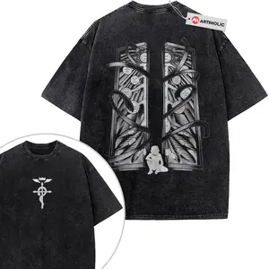 Fullmetal Alchemist Shirt, Anime Shirt, Vintage T-Shirt 2-Sideda