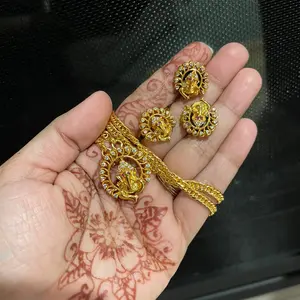 Traditional Ganesh Pendent Chain Necklace set