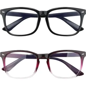 Blue Light Blocking Glasses with 99% Protection | Anti Eyestrain & UV Shield for Computer, Gaming, Office Work and Streaming