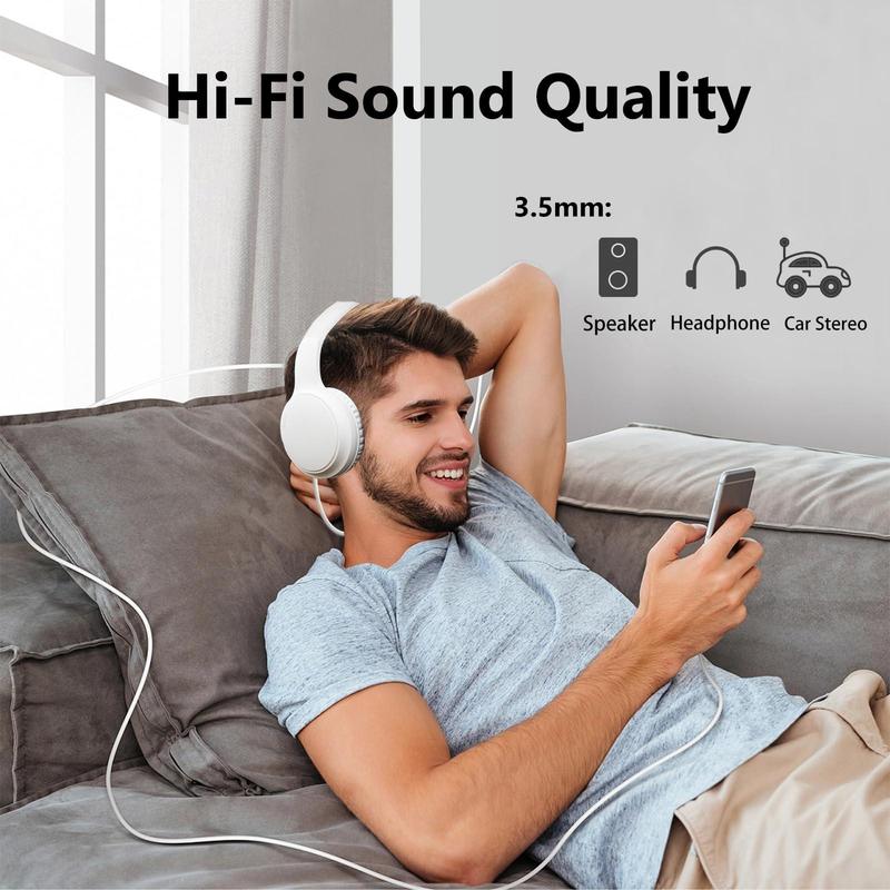 USB C to 3.5mm AUX Audio Adapter Cable, Type-C to 3.5mm AUX Audio Headphone Line, Compatible with iPhone 16 Pro Max/15 Plus/Galaxy S24 23 S22 S21 S20 Note 20/Pixel 9/8/7/6