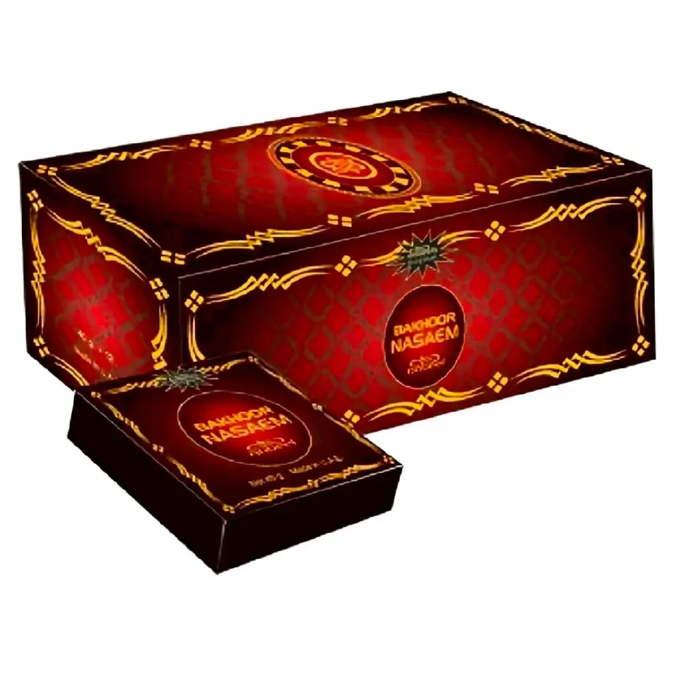 Nabeel Woody Floral Scent Long-Lasting Oudh Nasaem Incense Bukhoor Pack - 6-Pc Set, 40g Each Home Fragrance