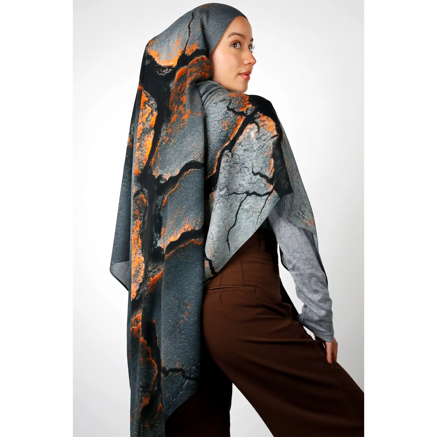 Rustic Rustic Print Modal Hijab