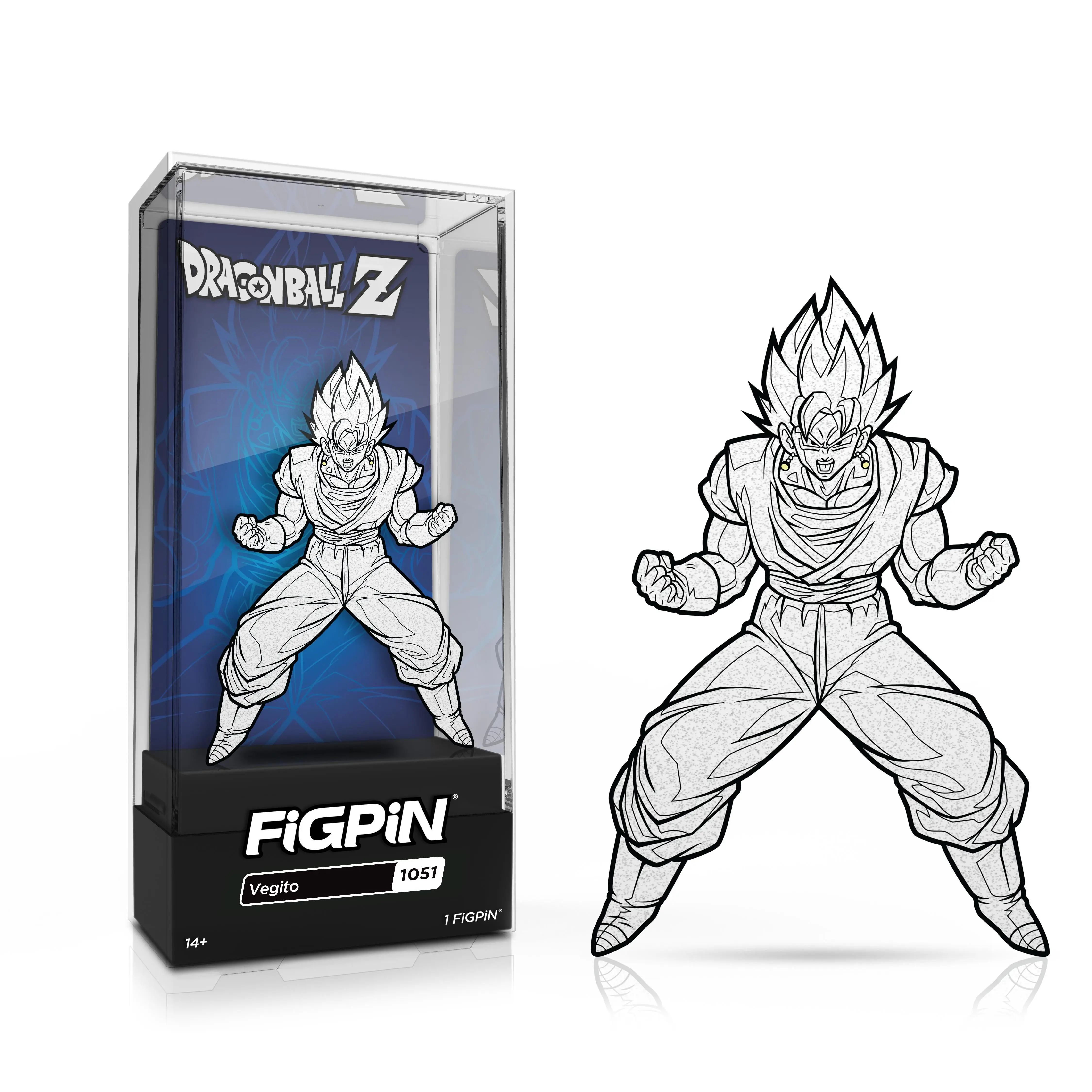 FiGPiN Dragon Ball Z Vegito #1051 [Black & White, Glitter] eVend Exclusive