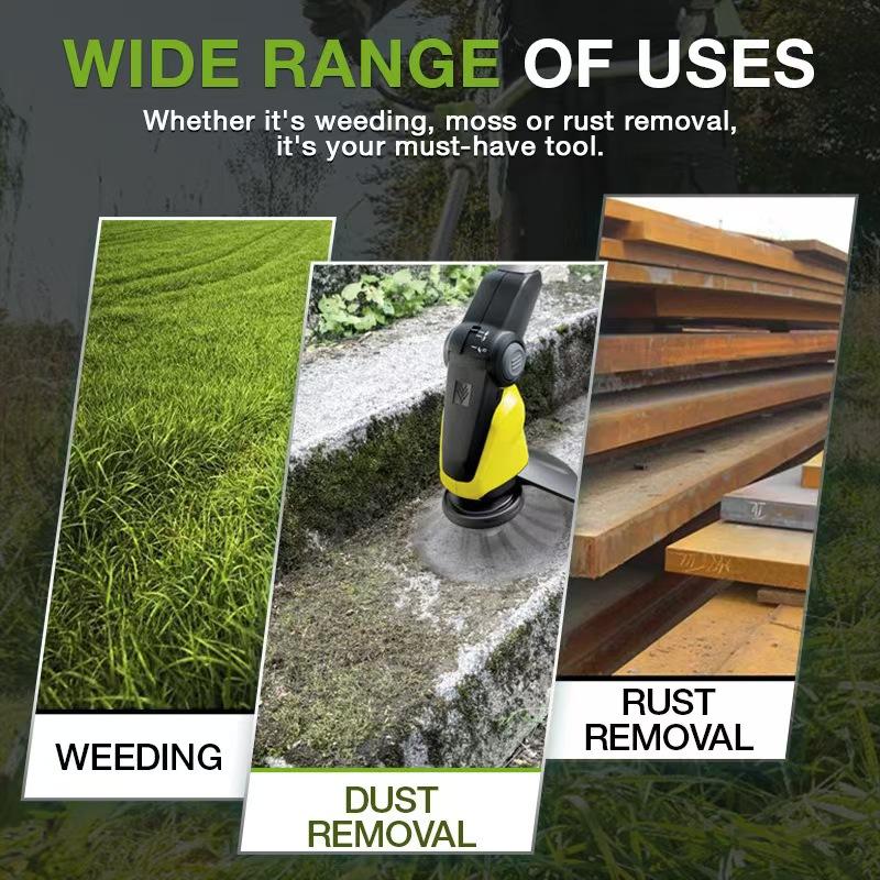 6 Wire Steel Weed Trimmer Head Universal Twisted Rope Weeding Wheel Rust Removal Lawn Mower Blade Accessories for Lithium Battery String Trimmer Garden Yard Care