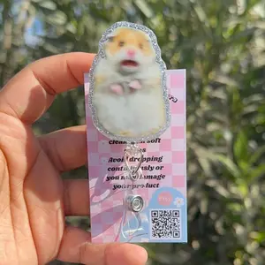 Scared Hamster Badge Reel, Badge Reel Meme, Medical ID Badge