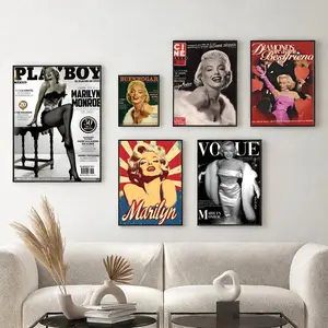 Celebrity Marilyn Monroe Poster High Definition Poster – Self-Adhesive & Waterproof Wall Decor for Home Hotel Apartment Living Room Bedroom & Hallway Ideal Gift