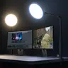 Weilisi 10.2" Edge-Lit LED Desk Ring Light with Metal Clamp Stand - 360° Rotate Camera Accessory, Flexible Height, 3 Color Temperatures, Selfie/Vlogging Kit for Content Creators, Desk Accessories
