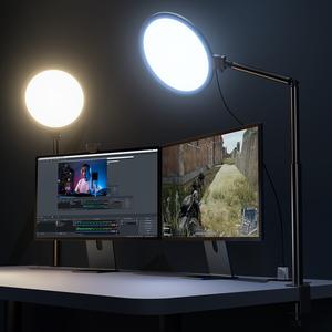 【DealsForYouDays】Weilisi 10.2" Desk Ring Light with Stand for Zoom Meetings, Ring Light for Desk with Clamp, 360° Rotate & Flexible Height Video Conference Light, Adjust Arm Desk Lamp Zoom light for Home Office#SummerVibes