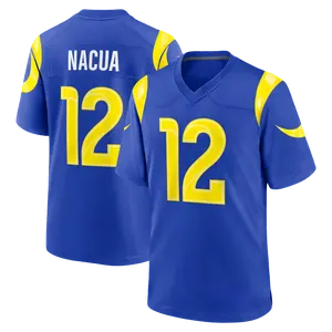 Unisex Football Rams Team Puka Nacua 12 Team Game Player Jersey - Royal