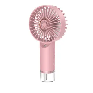 2026 Outdoor Handheld Spray Fan Portable Humidifying Cooling Handheld Fan USB Rechargeable Silent Desktop Fan