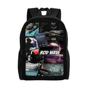 Rod-Wave-Backpacks for Girls, Cute School Backpack, Aesthetic Bookbag for Teens, Lightweight Classic Backpack for Travel, Work, Picnic A-3
