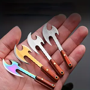Mini Stainless Steel Axe Keychain, Portable Key Ring, Edc Gift Key Pendant, Outdoor Tool Decoration, Durable & Compact Design