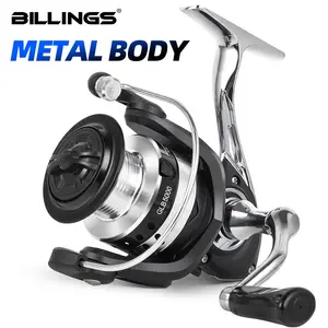 Billings GLB 1000-7000 Series Spinning Rod Reel 5.2:1 Gear Ratio, 12kg/26lb Max Drag, Metal Body, Fishing Reel for Freshwater and Saltwaterfishing, Fishing Accessories, Fishing Supplies, Fishing Equipment