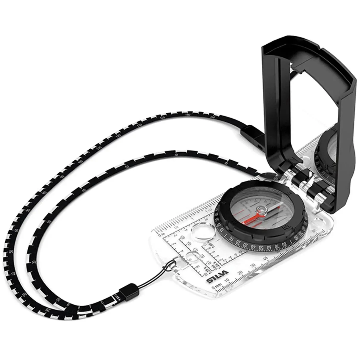 212 MAIN Silva Ranger 2.0 Quad Compass - Black Robust Waterproof Survival Gear with Magnifying Lens, Compact, Adjustable Dial, Camping Accessories, Travel Accessories for Outdoor Sports, Boating