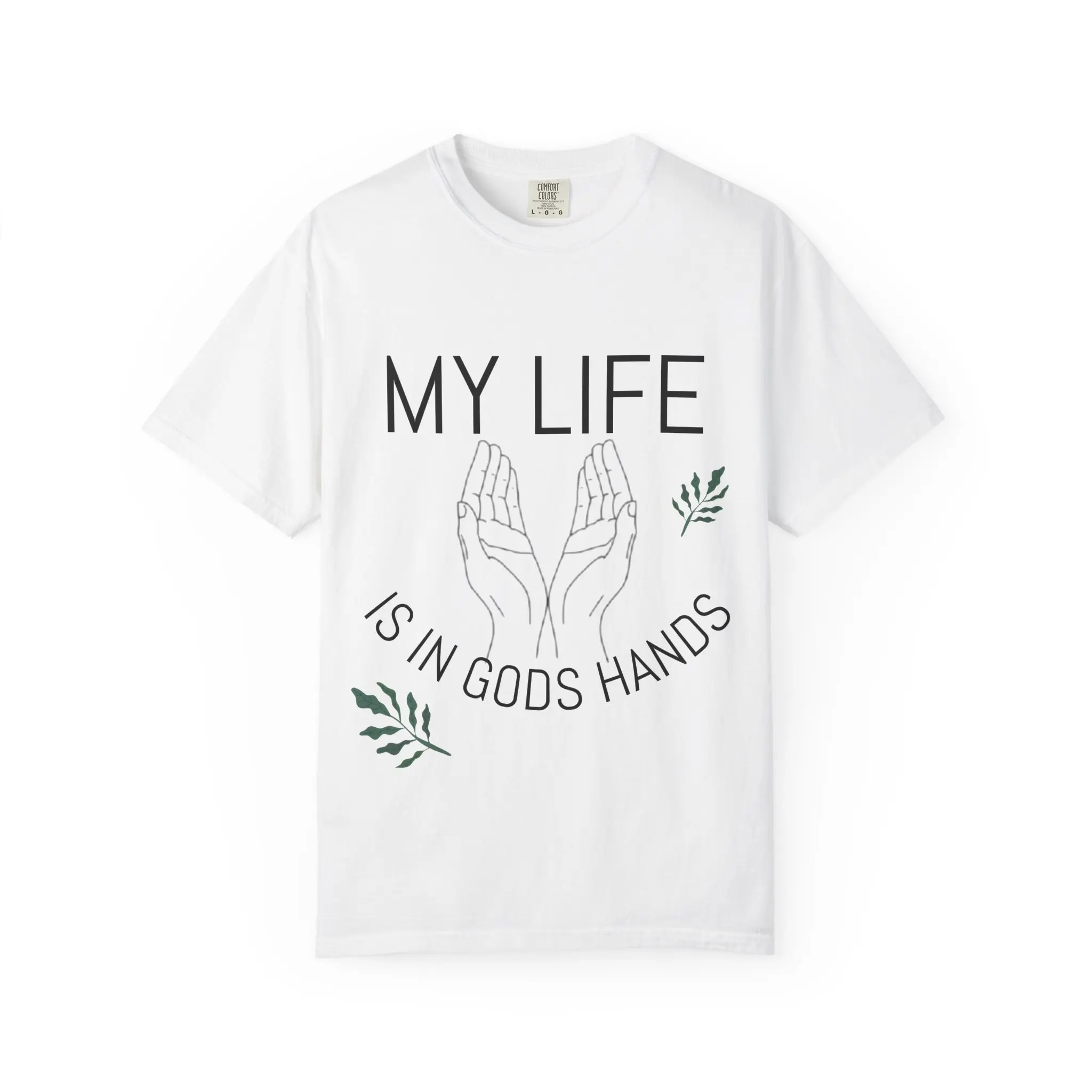 My Life Is in God’s Hands T-Shirt | Jeremiah 29:11 Cross Tee