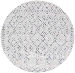 Livabliss EAG2403-67RD Handwoven Polypropylene Round Rug - 79x79 in, Aegean Taupe Multi-Color, Bohemian Decor, Global Look, Round Shape, Indoor/Outdoor Use