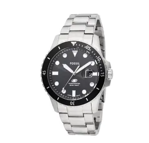 Fossil Blue Dive Three-Hand Date Two-Tone Bracelet Watch